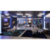Kid Essentials Eruption 10'9" x 13'2" Area Rug in Color Teal