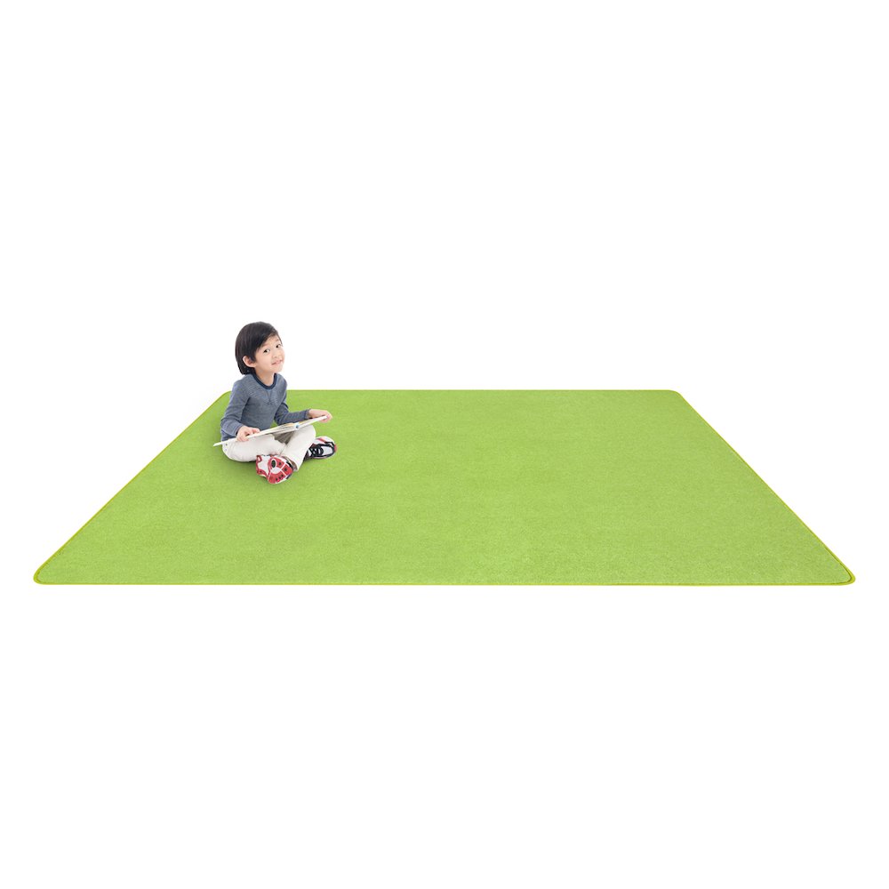 Kid Essentials Just Kidding 12' x 7'6" Area Rug in Color Lime Green