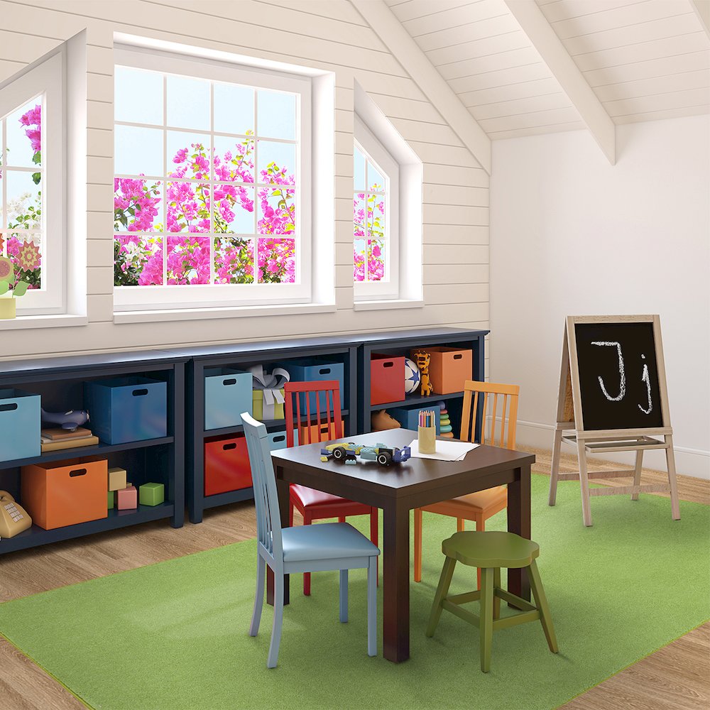 Kid Essentials Just Kidding 12' x 7'6" Area Rug in Color Lime Green