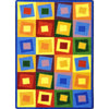 Kid Essentials Off Balance 10'9" x 13'2" Area Rug in Color Brights
