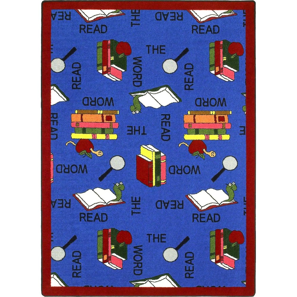 Kid Essentials Read the Word 10'9" x 13'2" Area Rug in Color Multi