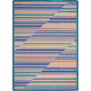Kid Essentials Rhythm 10'9" x 13'2" Area Rug in Color Water