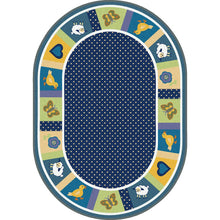 Kid Essentials Seeing Spots 10'9" x 13'2" Oval Area Rug in Color Bold