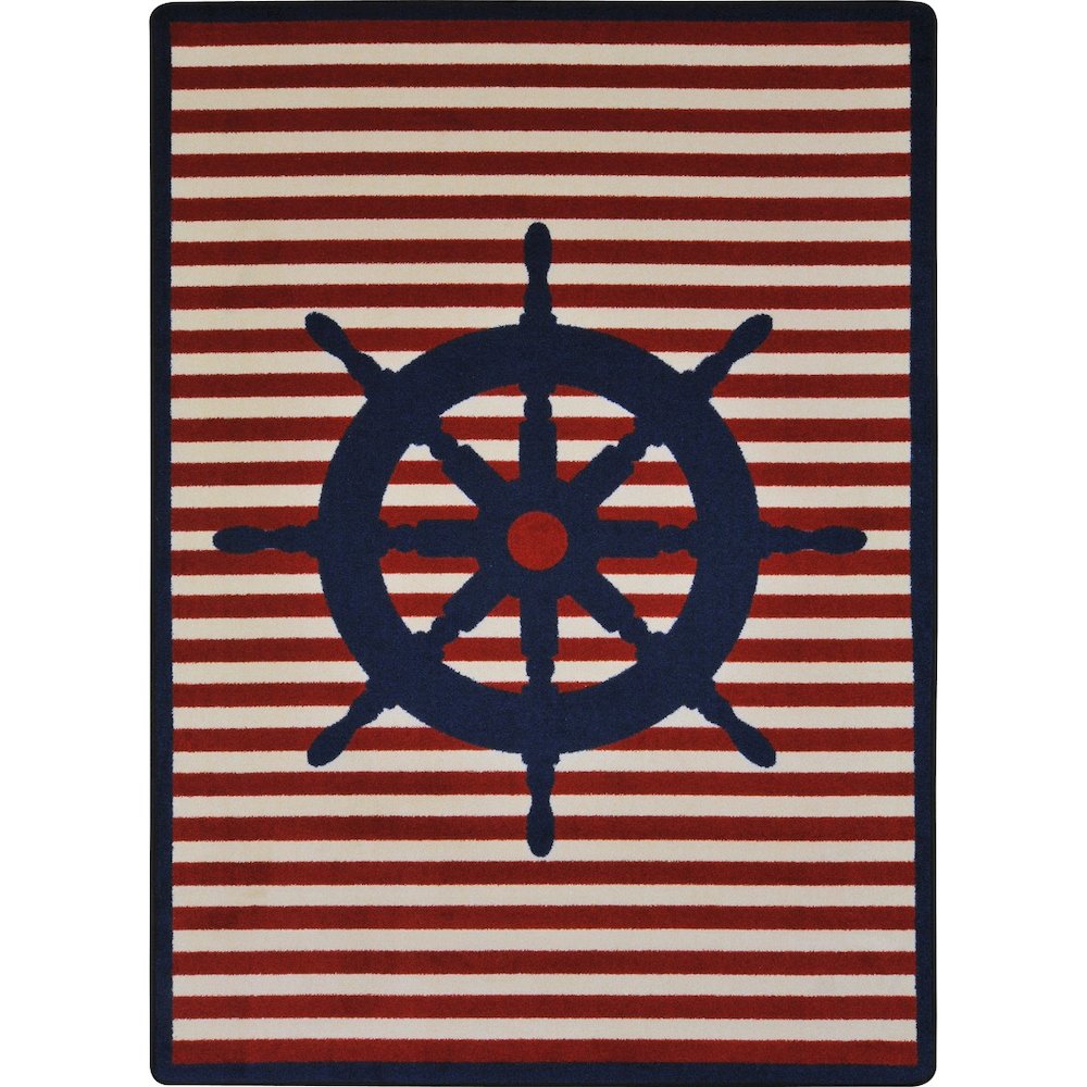 Kid Essentials Set Your Course 10'9" x 13'2" Area Rug in Color Blue