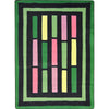 Kid Essentials Traffic Jam 10'9" x 13'2" Area Rug in Color Green