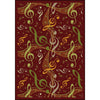 Kid Essentials Virtuoso 10'9" x 13'2" Area Rug in Color Burgundy