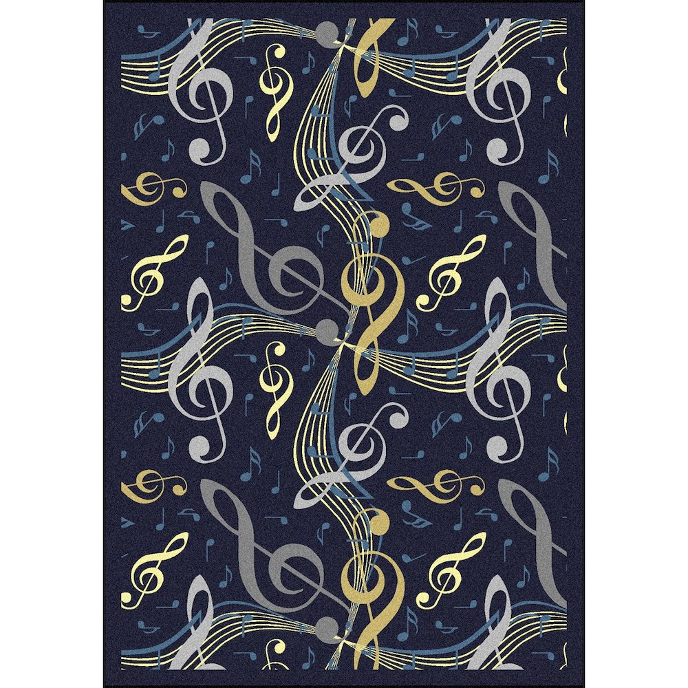 Kid Essentials Virtuoso 10'9" x 13'2" Area Rug in Color Navy