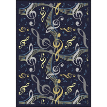 Kid Essentials Virtuoso 10'9" x 13'2" Area Rug in Color Navy