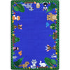 Kid Essentials Animals Among Us 10'9" x 13'2" Oval Area Rug in Color Multi