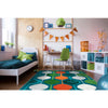 Kid Essentials String Along 5'4" x 7'8" Area Rug in Color Citrus