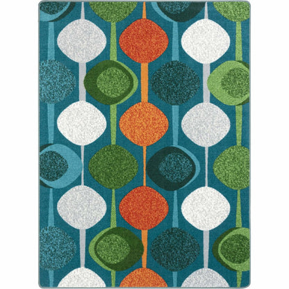 Kid Essentials String Along 5'4" x 7'8" Area Rug in Color Citrus