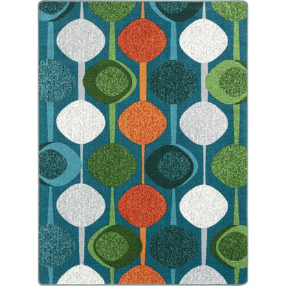 Kid Essentials String Along 10'9" x 13'2" Area Rug in Color Citrus