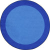 Kid Essentials All Around 7'7" Round Area Rug in Color Blue