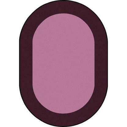 Kid Essentials All Around 5'4" x 7'8" Oval Area Rug in Color Purple