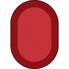 Kid Essentials All Around 5'4" x 7'8" Oval Area Rug in Color Red