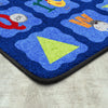 Kid Essentials Alphabet Blues 3'10" x 5'4" Area Rug in Color Multi