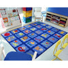Kid Essentials Alphabet Blues 3'10" x 5'4" Area Rug in Color Multi