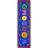 Kid Essentials Alphabet Leaves 2'1" x 7'8" Runner Area Rug in Color Bold