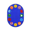 Kid Essentials Emoji Edge 7'8" x 10'9" Area Rug in Color Multi