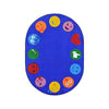 Kid Essentials Emoji Edge 13'2" Round Area Rug in Color Multi
