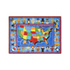 Kid Essentials I'm An American 10'9" x 13'2" Oval Area Rug in Color Multi