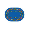 Kid Essentials Butterfly Delight 5'4" x 7'8" Oval Area Rug in Color Multi