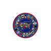 Kid Essentials I'm An American 7'7" Round Area Rug in Color Multi