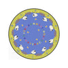 Kid Essentials Lamby Pie 7'7" Round Area Rug in Color Multi