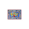 Kid Essentials I'm An American 7'8" x 10'9" Oval Area Rug in Color Multi