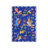 Kid Essentials Angel Alphabet 7'8" x 10'9" Oval Area Rug in Color Multi