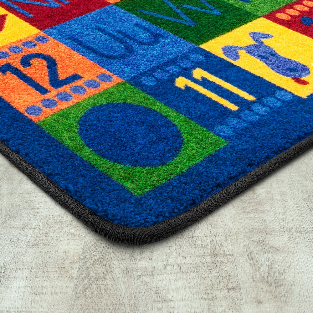 Kid Essentials Around the Block II 5'4" x 7'8" Area Rug in Color Multi