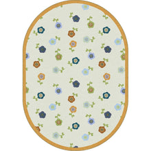 Kid Essentials Awesome Blossom 3'10" x 5'4" Oval Area Rug in Color Bold