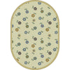 Kid Essentials Awesome Blossom 3'10" x 5'4" Oval Area Rug in Color Soft