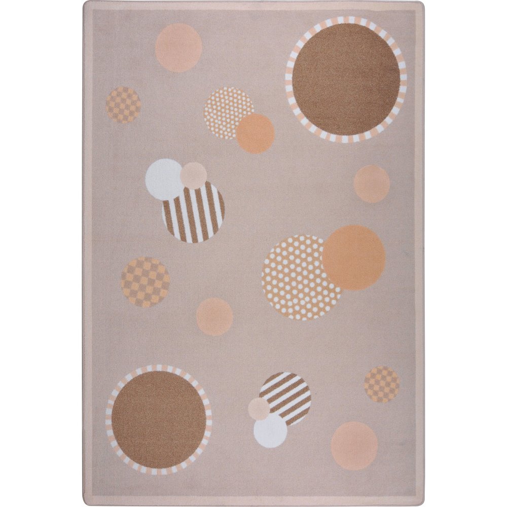 Playful Patterns Baby Dots 3'10" x 5'4" Area Rug in Color Beige