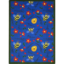 Kid Essentials Bee Attitudes 3'10" x 5'4" Area Rug in Color Blue