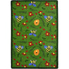 Kid Essentials Bee Attitudes 3'10" x 5'4" Area Rug in Color Green