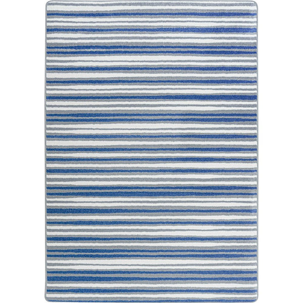 Claremont Kids Between the Lines 3'10" x 5'4" Area Rug in Color Blue Skies