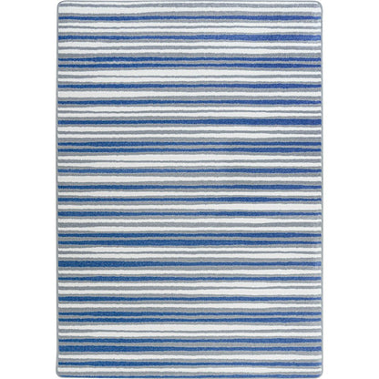 Claremont Kids Between the Lines 3'10" x 5'4" Area Rug in Color Blue Skies