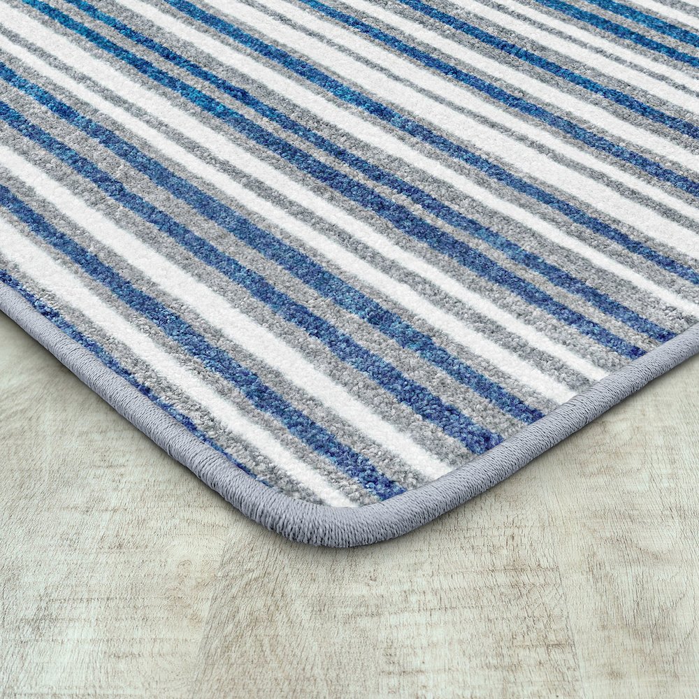 Claremont Kids Between the Lines 3'10" x 5'4" Area Rug in Color Blue Skies