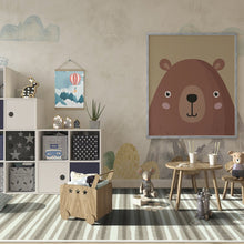 Claremont Kids Between the Lines 3'10" x 5'4" Area Rug in Color Linen