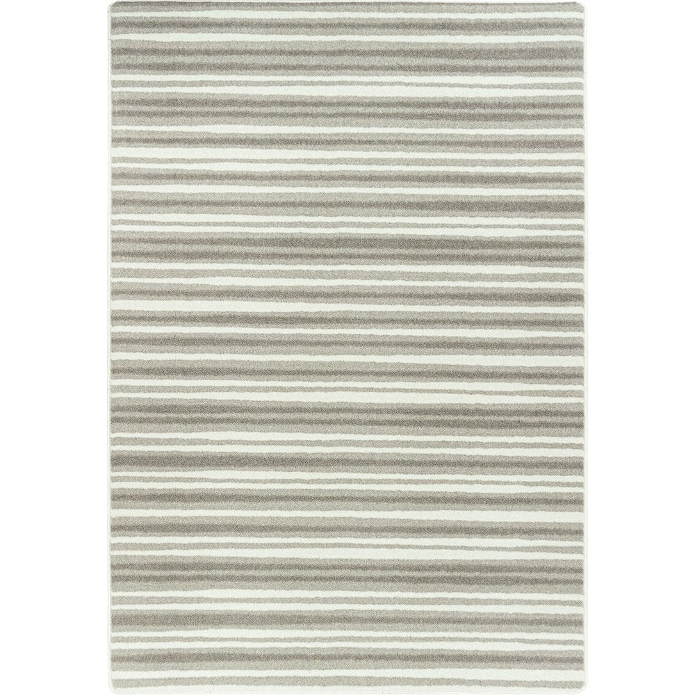 Claremont Kids Between the Lines 3'10" x 5'4" Area Rug in Color Linen