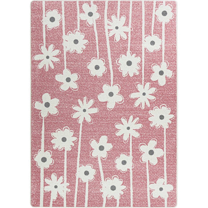 Claremont Kids Big Blooms 3'10" x 5'4" Area Rug in Color Blush