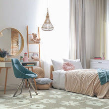 Claremont Kids Big Blooms 3'10" x 5'4" Area Rug in Color Linen