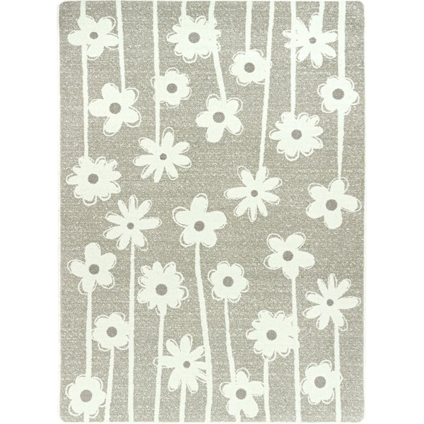 Claremont Kids Big Blooms 3'10" x 5'4" Area Rug in Color Linen