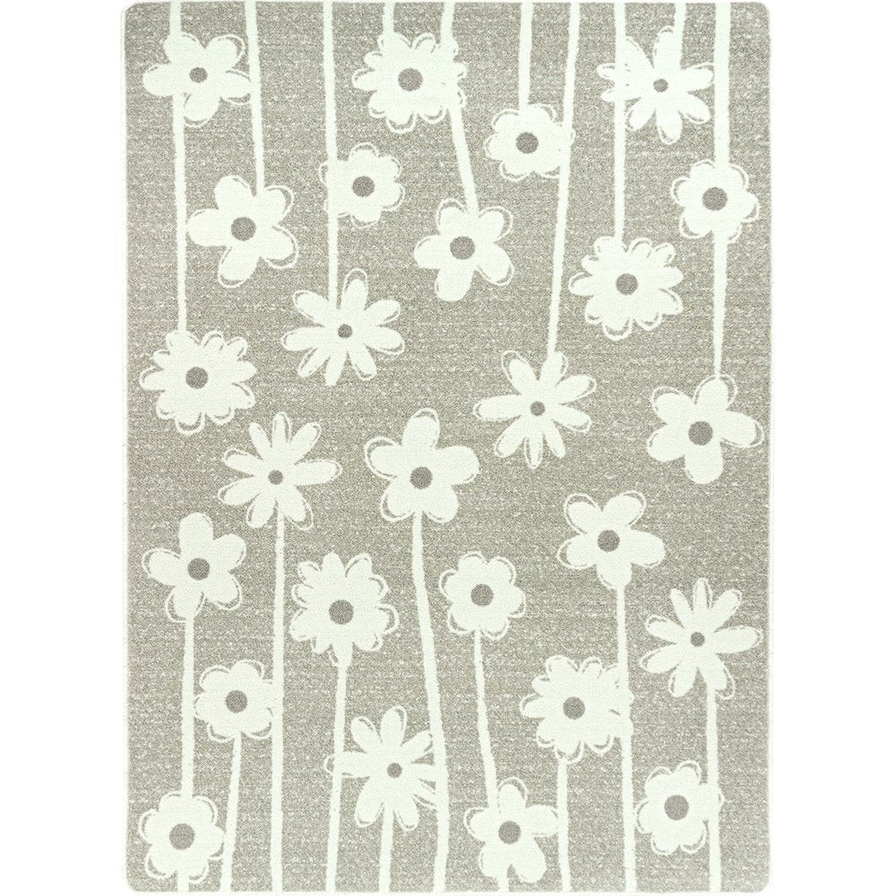 Claremont Kids Big Blooms 3'10" x 5'4" Area Rug in Color Linen