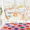 Claremont Kids Big Blooms 3'10" x 5'4" Area Rug in Color Bouquet