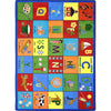 Kid Essentials Bilingual Phonics 5'4" x 7'8" Area Rug in Color Multi