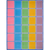 Kid Essentials Blocks Abound 7'8" x 10'9" Area Rug in Color Pastel