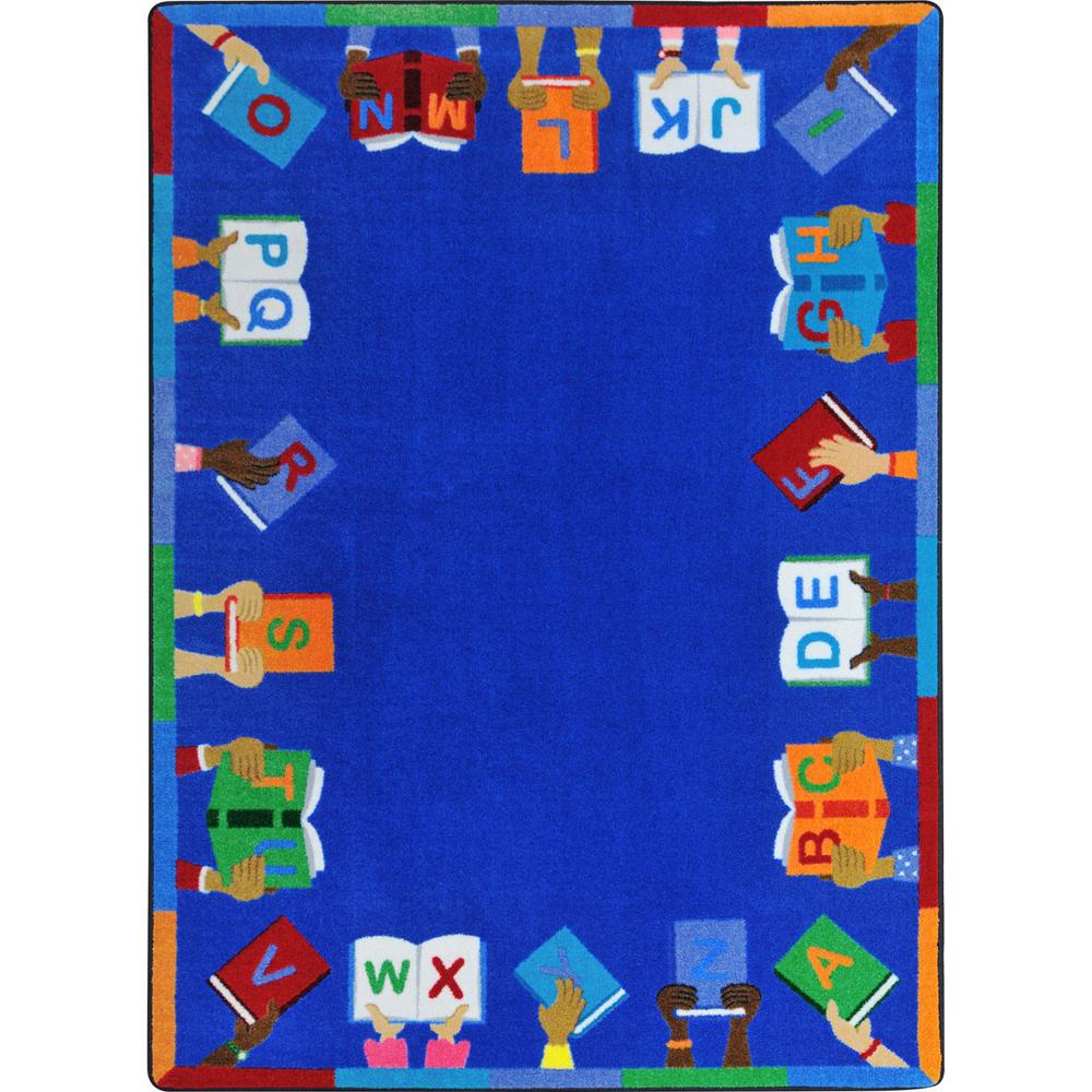 Kid Essentials Books Are Handy 5'4" x 7'8" Area Rug in Color Multi
