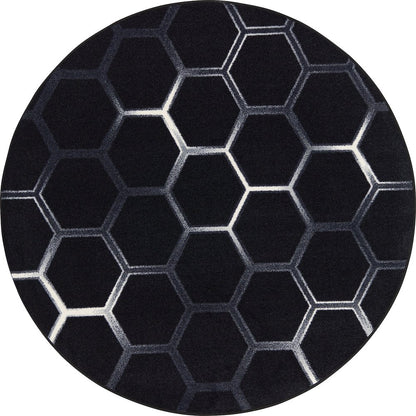 Kid Essentials Breakout 5'4" Round Area Rug in Color Arctic